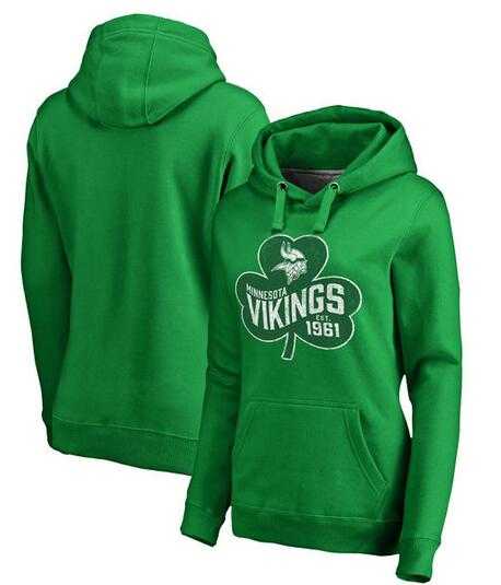 Women Minnesota Vikings Pro Line by Fanatics Branded St. Patrick's Day Paddy's Pride Pullover Hoodie Kelly Green FengYun,We sell and wholesale Women Minnesota Vikings Pro Line by Fanatics Branded St. Patrick's Day Paddy's Pride Pullover Hoodie Kelly Green FengYun on line form chian!
